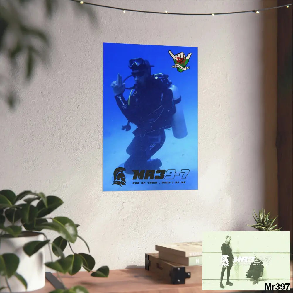 Scuba Me39-7 Dahab Egypt Snowdon Matte Vertical Posters Poster