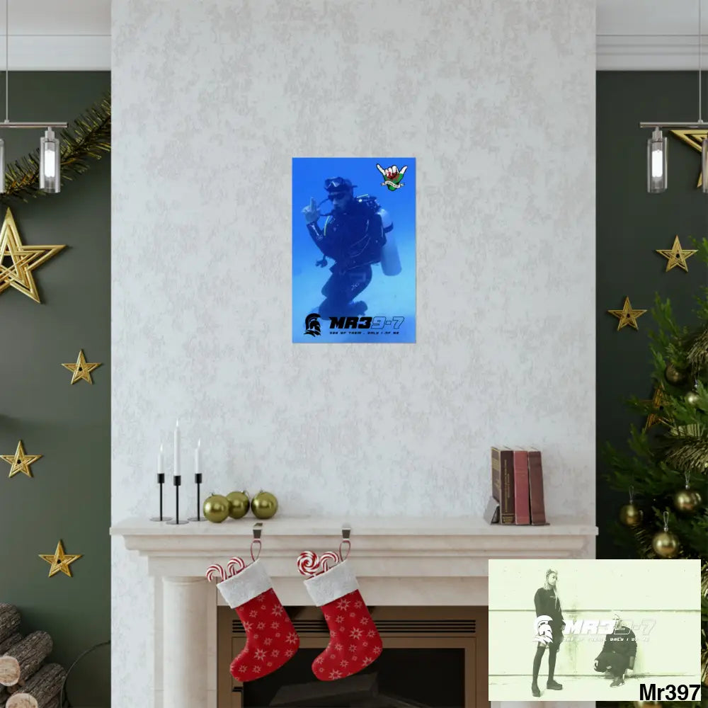 Scuba Me39-7 Dahab Egypt Snowdon Matte Vertical Posters Poster