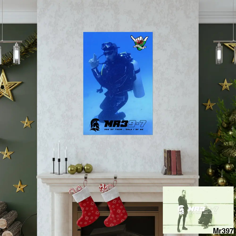 Scuba Me39-7 Dahab Egypt Snowdon Matte Vertical Posters Poster