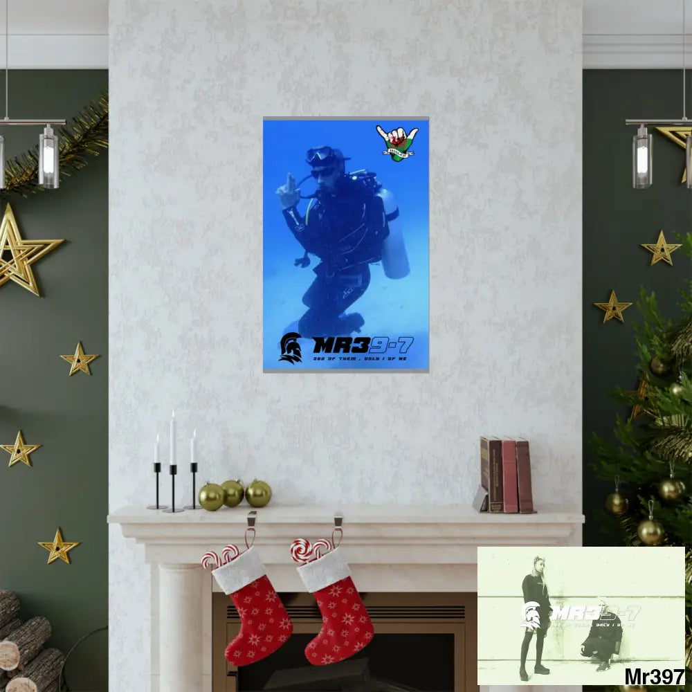 Scuba Me39-7 Dahab Egypt Snowdon Matte Vertical Posters Poster