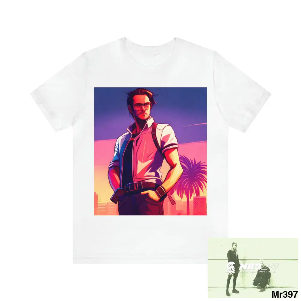 Short Sleeve Tee AI•Vice.Vigilante.Mr39 Tee White / S T-Shirt