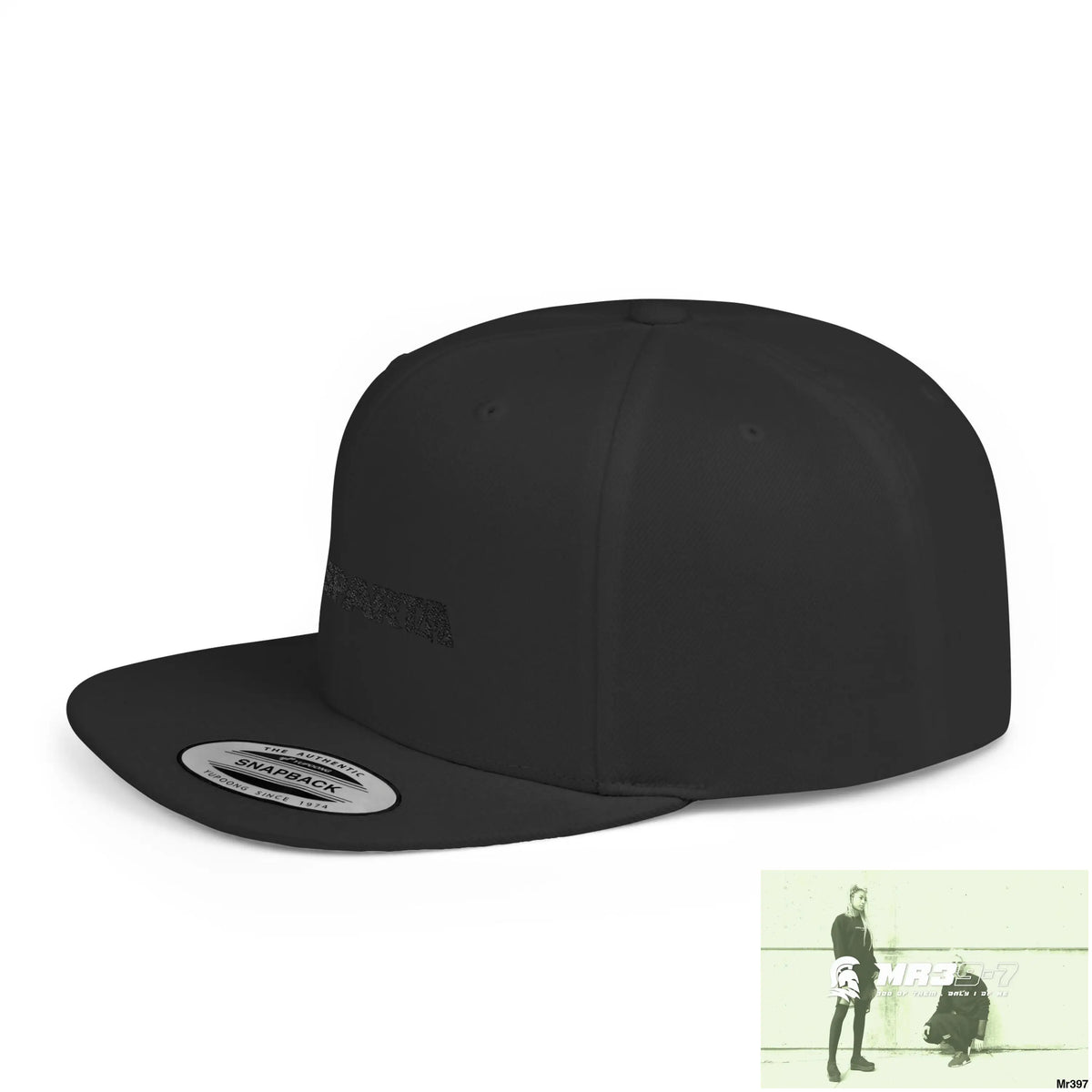 Snapback Hat — A1-Sparta Retro Logo Flat-Bill Cap Hats
