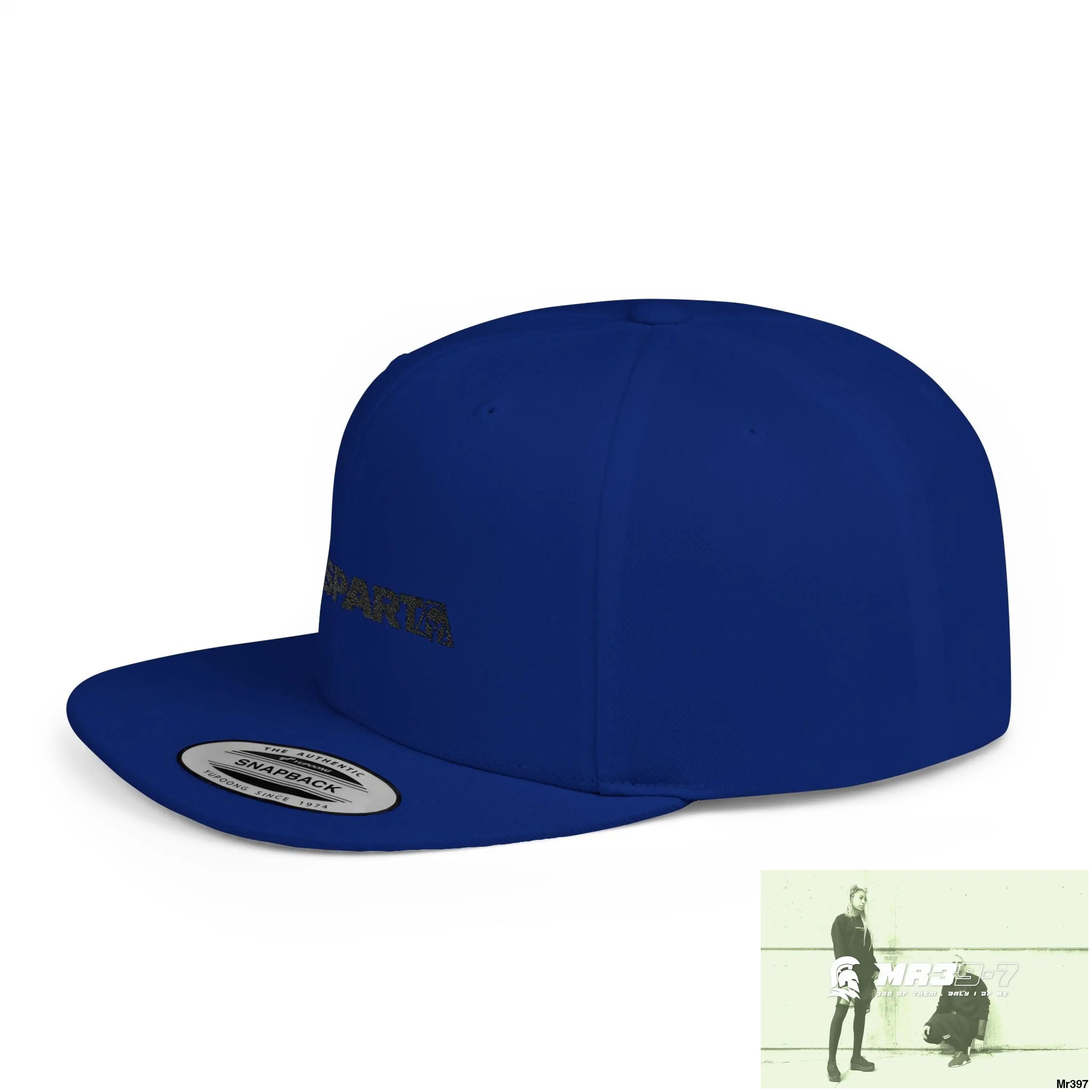 Snapback Hat — A1-Sparta Retro Logo Flat-Bill Cap Hats