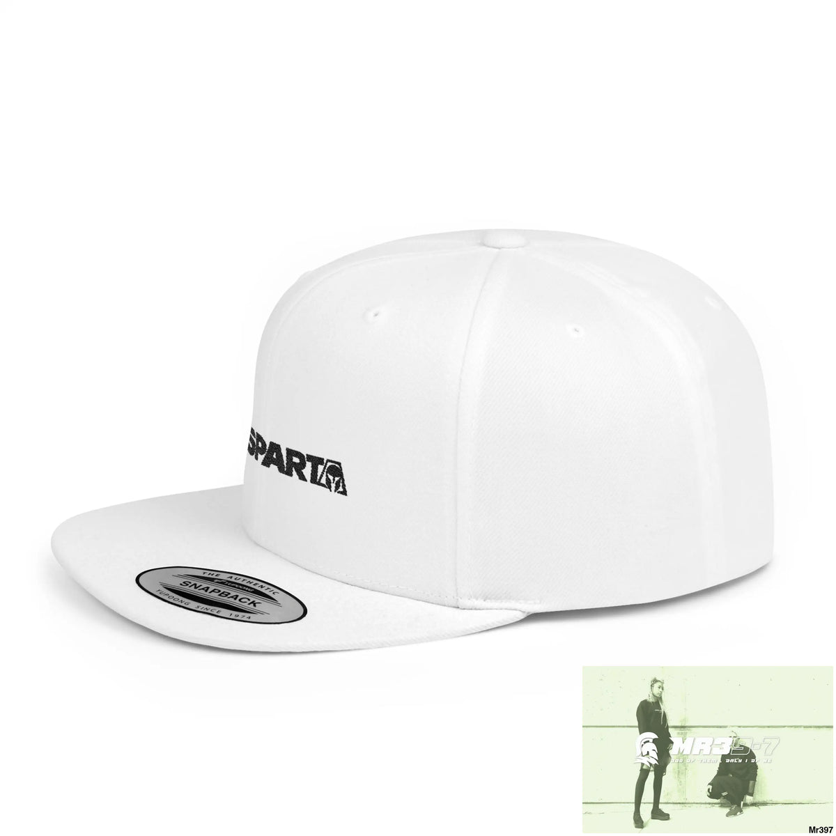 Snapback Hat — A1-Sparta Retro Logo Flat-Bill Cap Hats