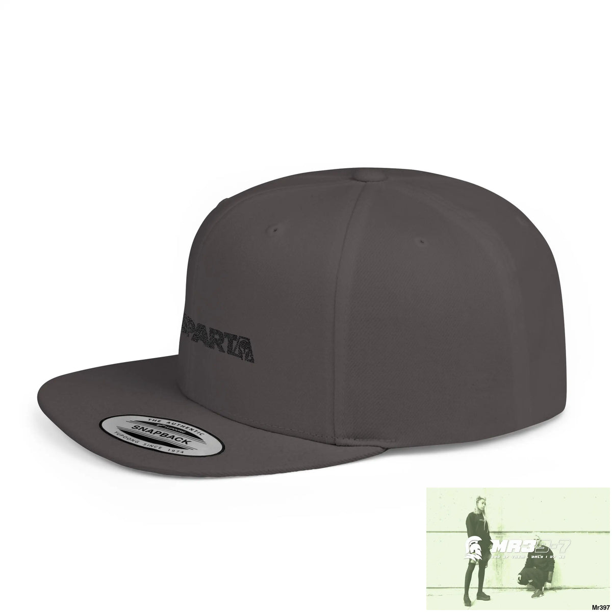 Snapback Hat — A1-Sparta Retro Logo Flat-Bill Cap Hats