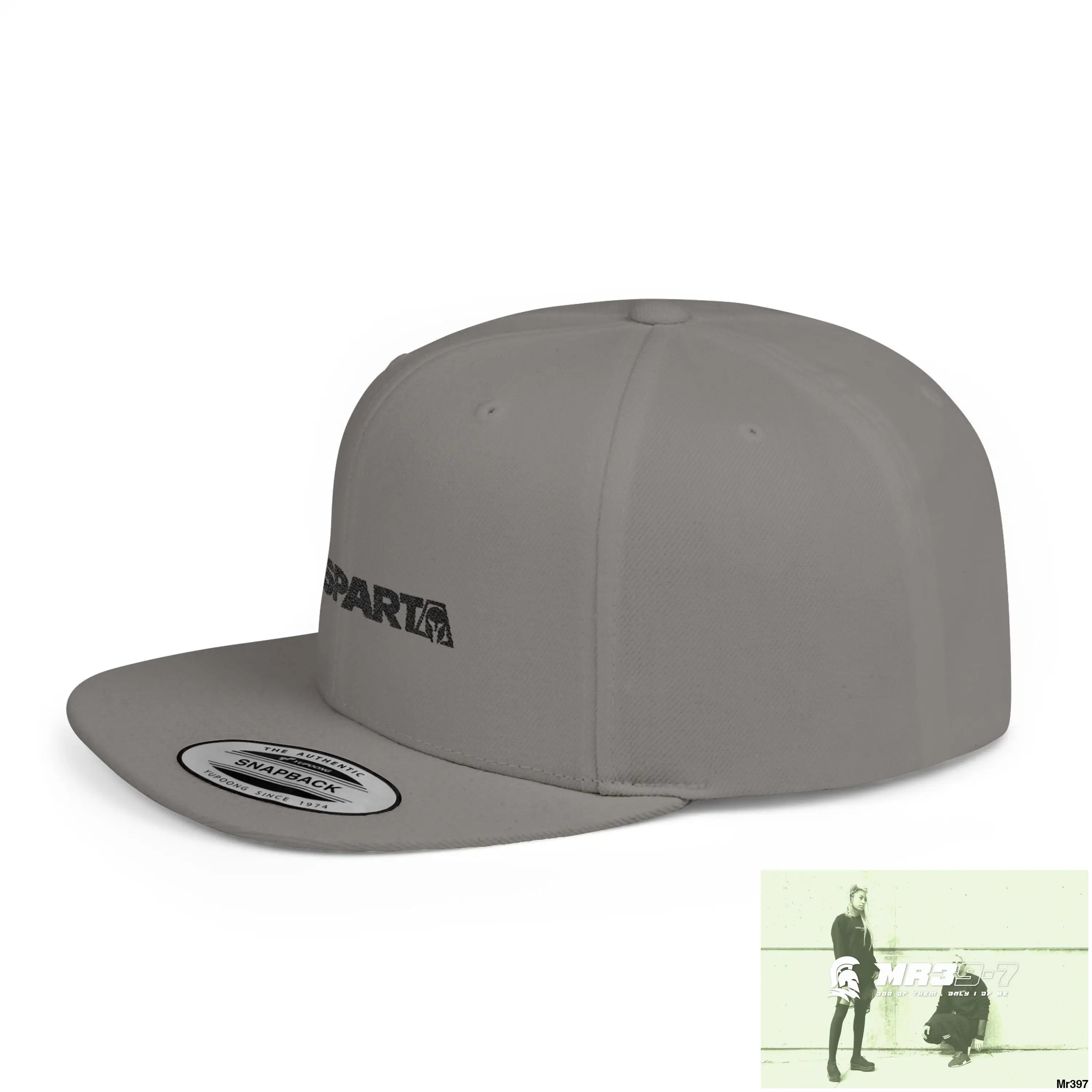 Snapback Hat — A1-Sparta Retro Logo Flat-Bill Cap Hats