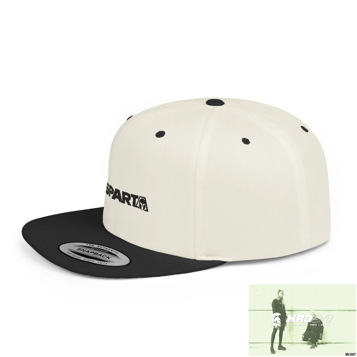 Snapback Hat — A1-Sparta Retro Logo Flat-Bill Cap Hats