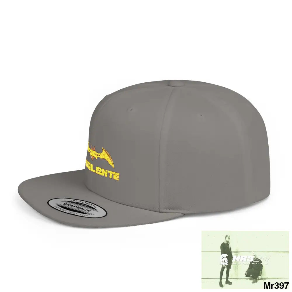 Snapback Hat — A1 Vigilante Retro Logo Flat-Bill Cap Hats