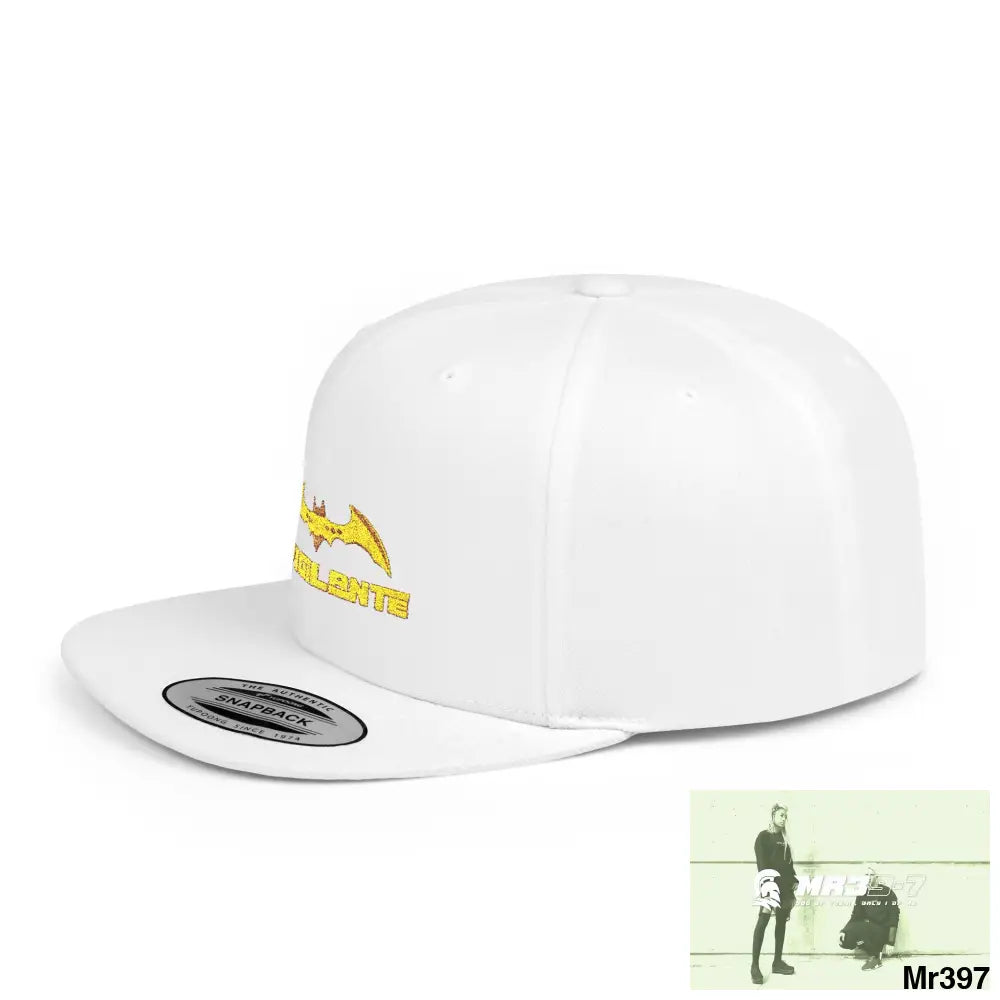 Snapback Hat — A1 Vigilante Retro Logo Flat-Bill Cap Hats