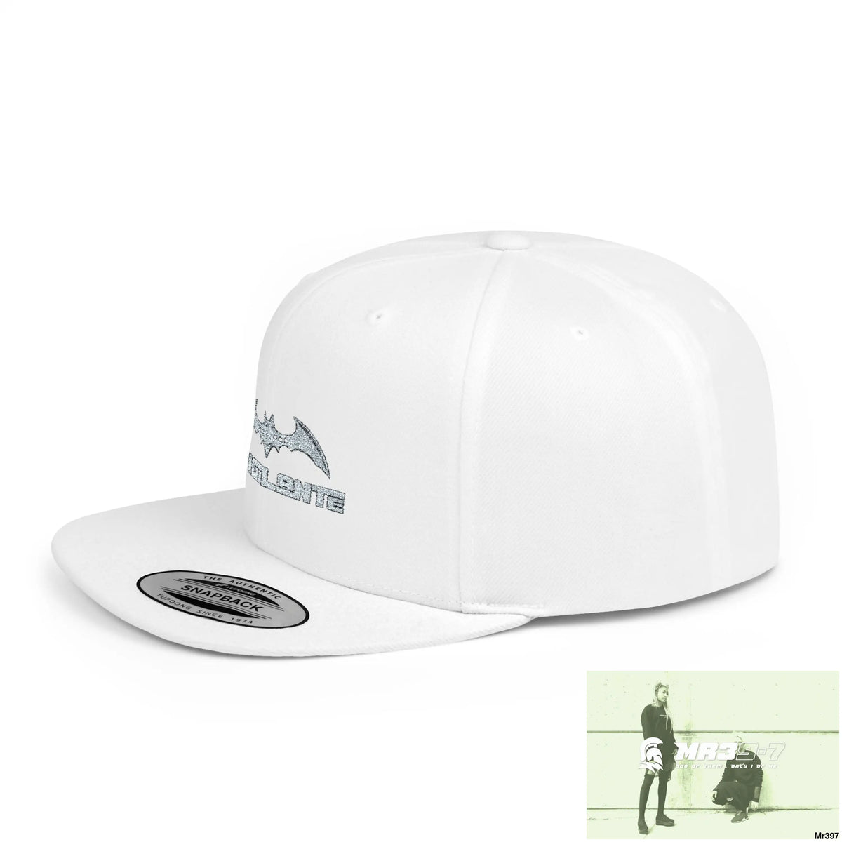 Snapback Hat — A1 Vigilante Retro Logo Flat-Bill Cap Hats