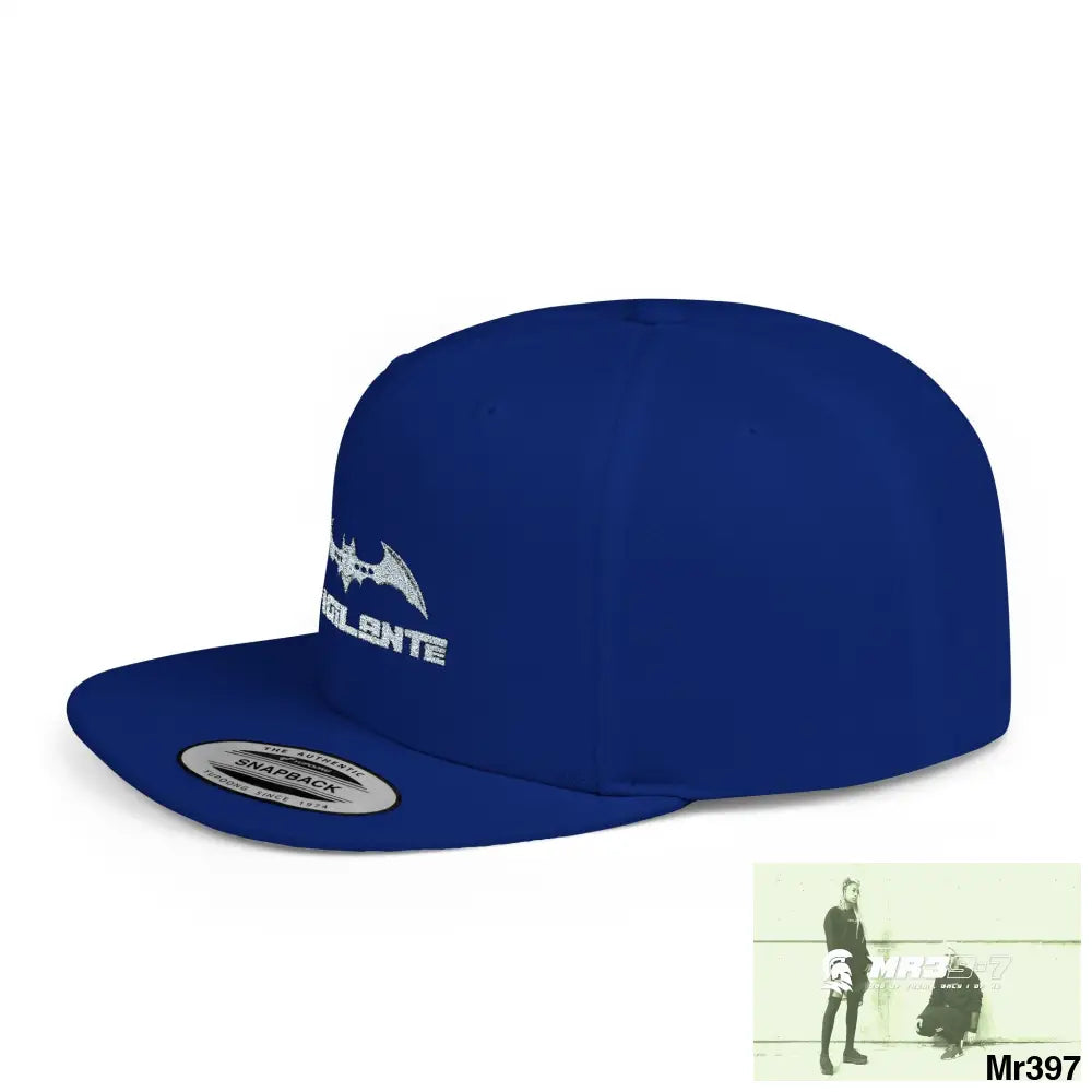Snapback Hat — A1 Vigilante Retro Logo Flat-Bill Cap Hats