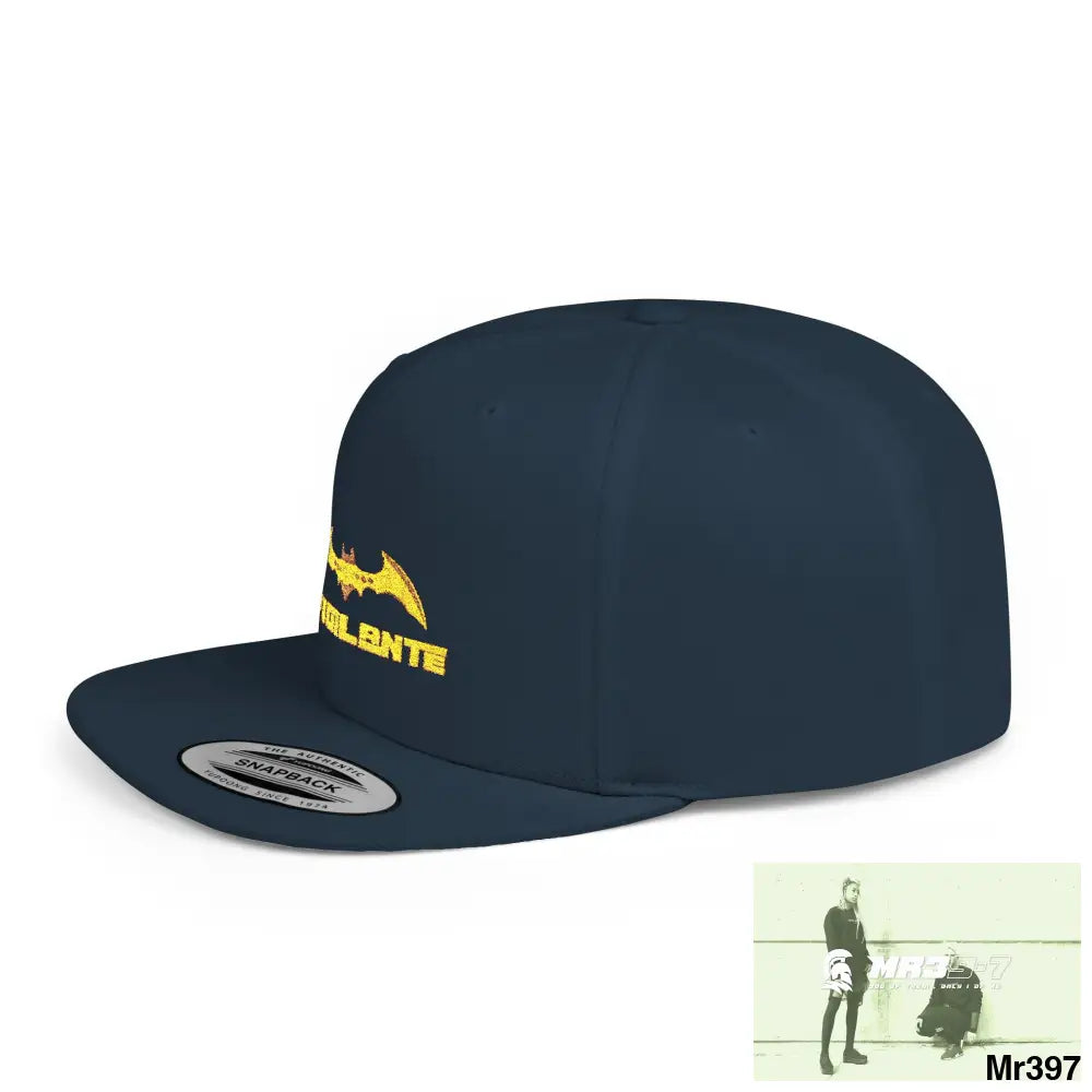 Snapback Hat — A1 Vigilante Retro Logo Flat-Bill Cap Hats
