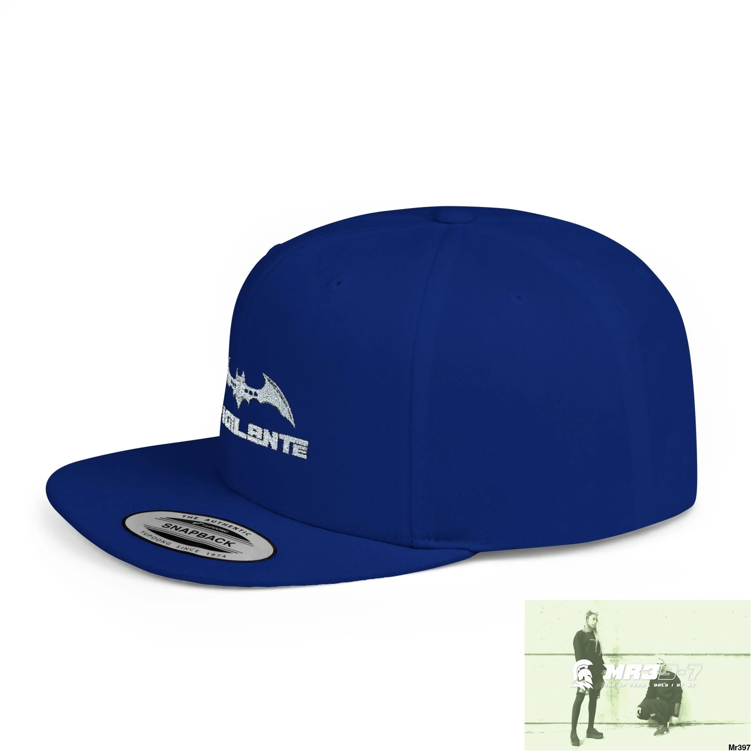 Snapback Hat — A1 Vigilante Retro Logo Flat-Bill Cap Hats