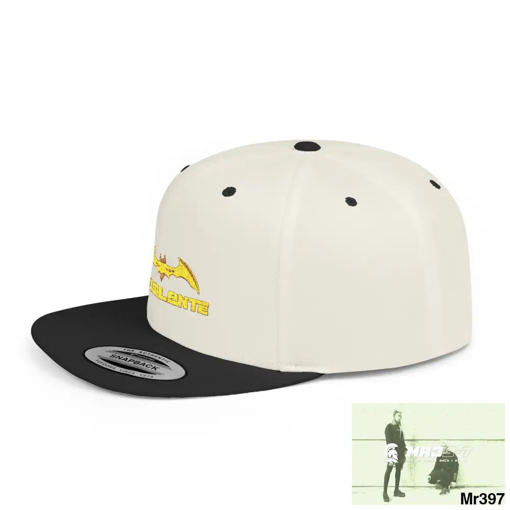 Snapback Hat — A1 Vigilante Retro Logo Flat-Bill Cap Hats