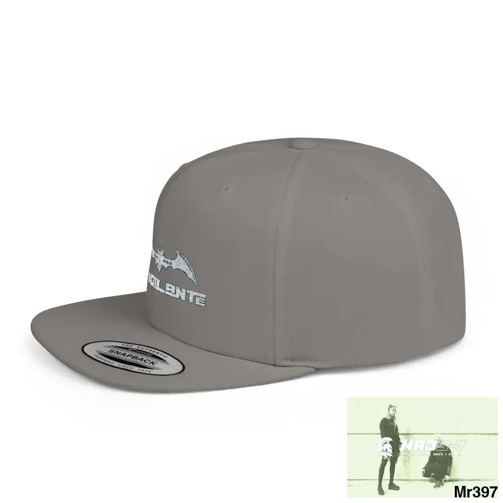 Snapback Hat — A1 Vigilante Retro Logo Flat-Bill Cap Hats