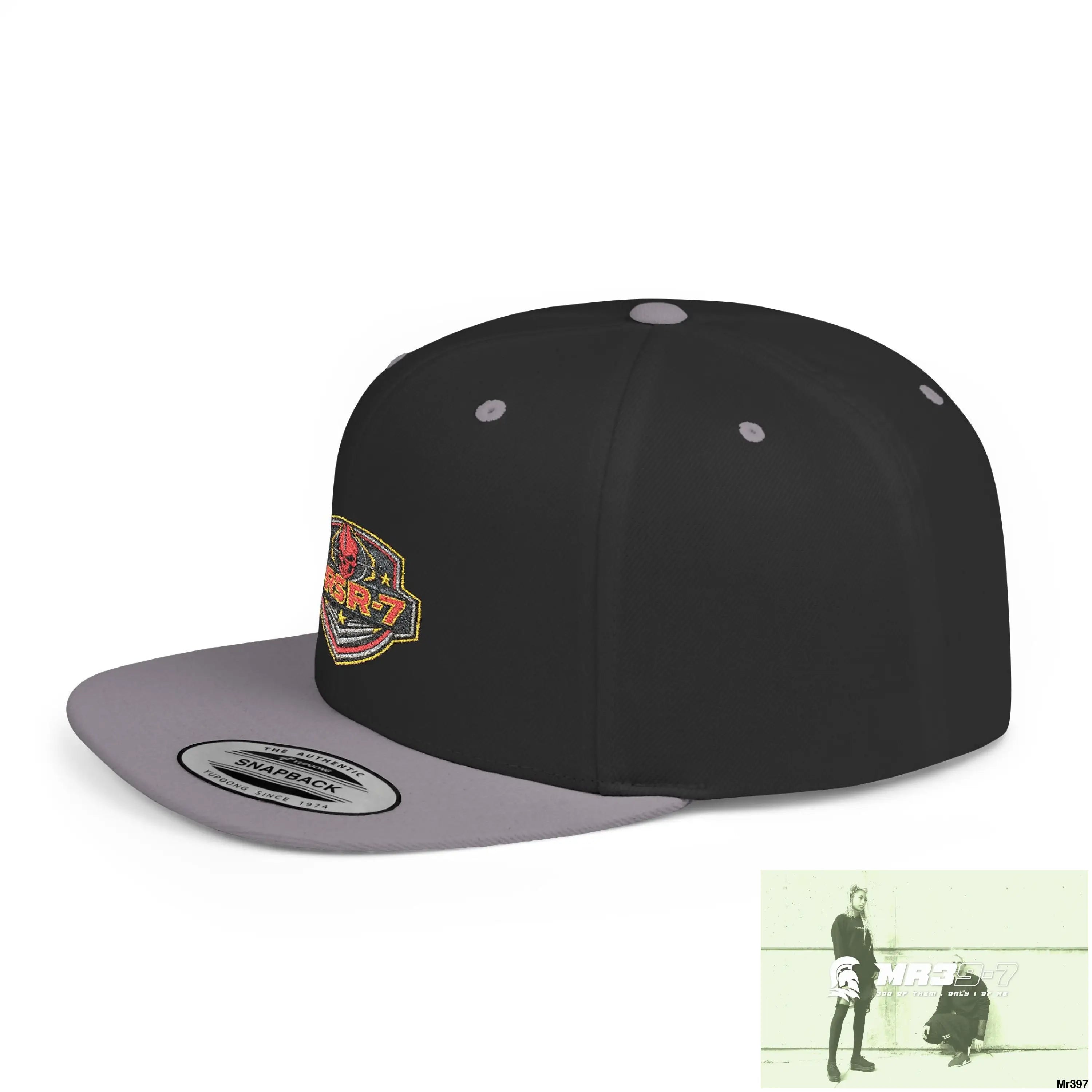 Snapback Hat — TRSR-7 Black Ops - SoCom Retro Logo Flat-Bill Cap Hats