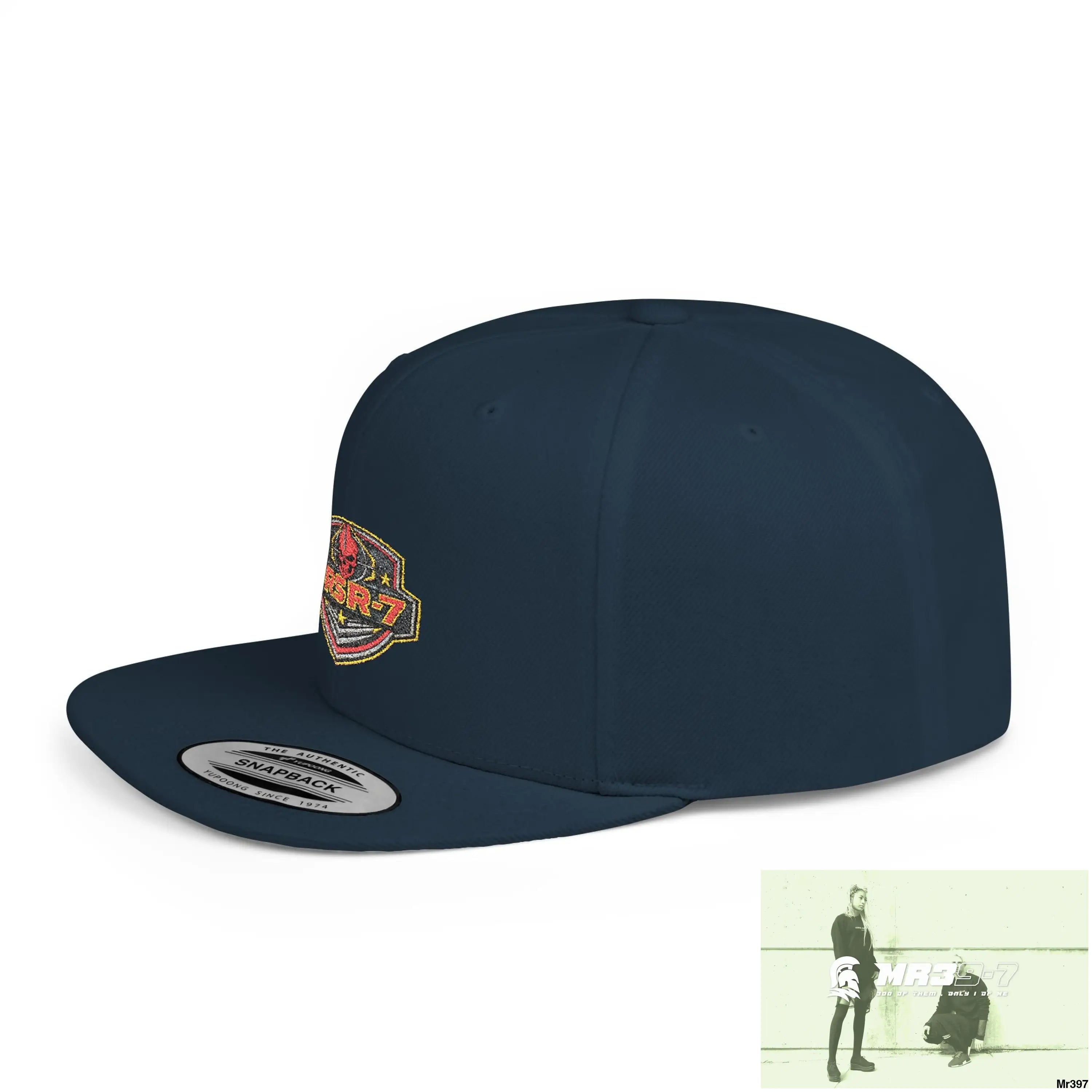 Snapback Hat — TRSR-7 Black Ops - SoCom Retro Logo Flat-Bill Cap Hats