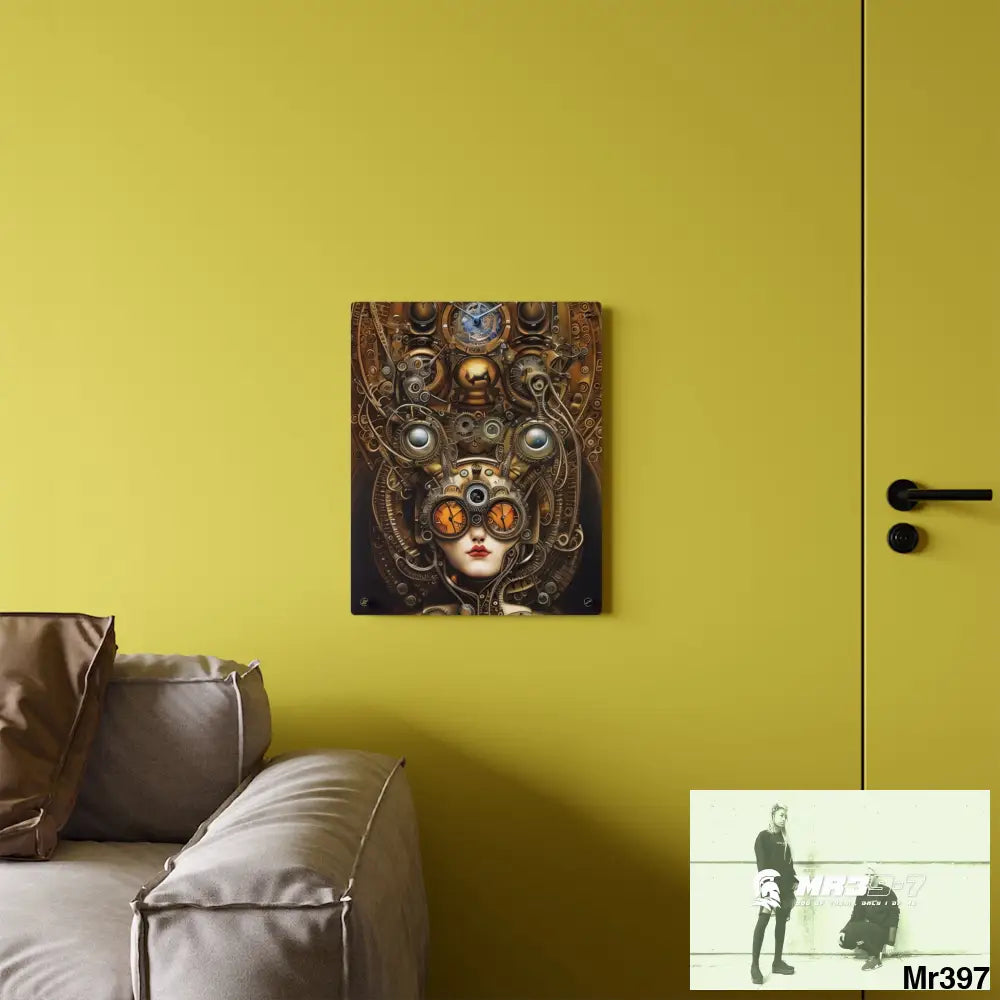 Steampunk Animal Clock Wall Art Panels Home Decor