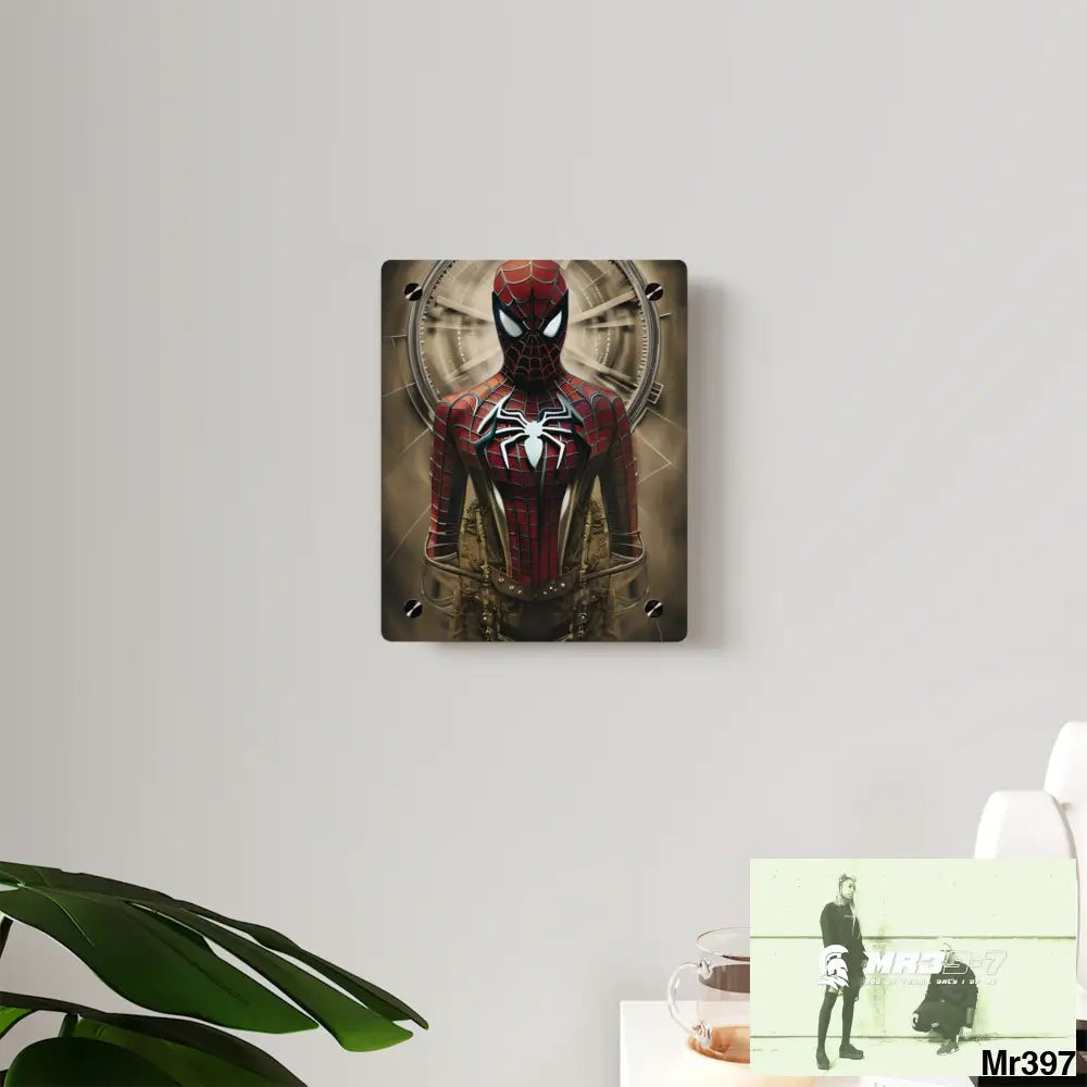 Steampunk SpiderMan Graphic Acrylic Wall Art Panels Home Decor