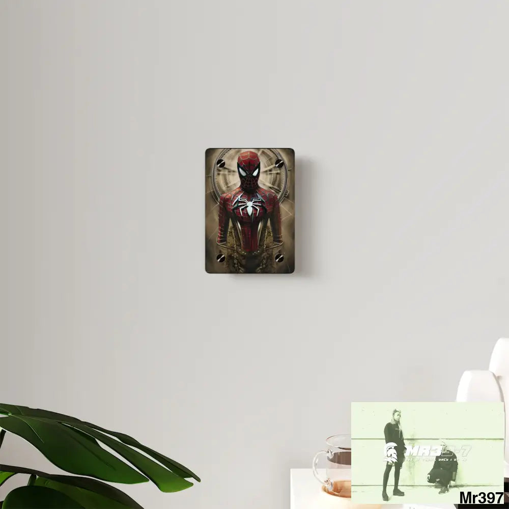 Steampunk SpiderMan Graphic Acrylic Wall Art Panels Home Decor