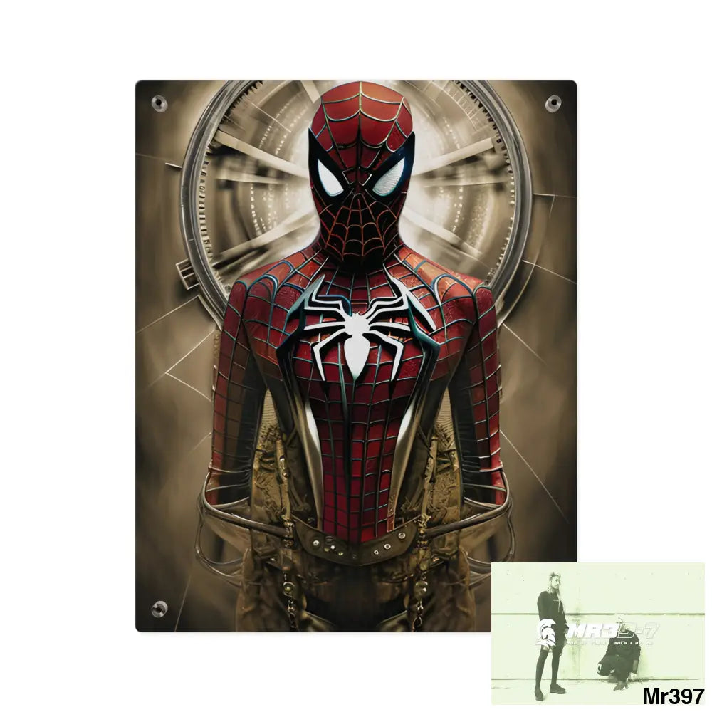 Steampunk SpiderMan Graphic Wall Art Panels 16″ x 20″ (Vertical) / 0.25’’ Home Decor