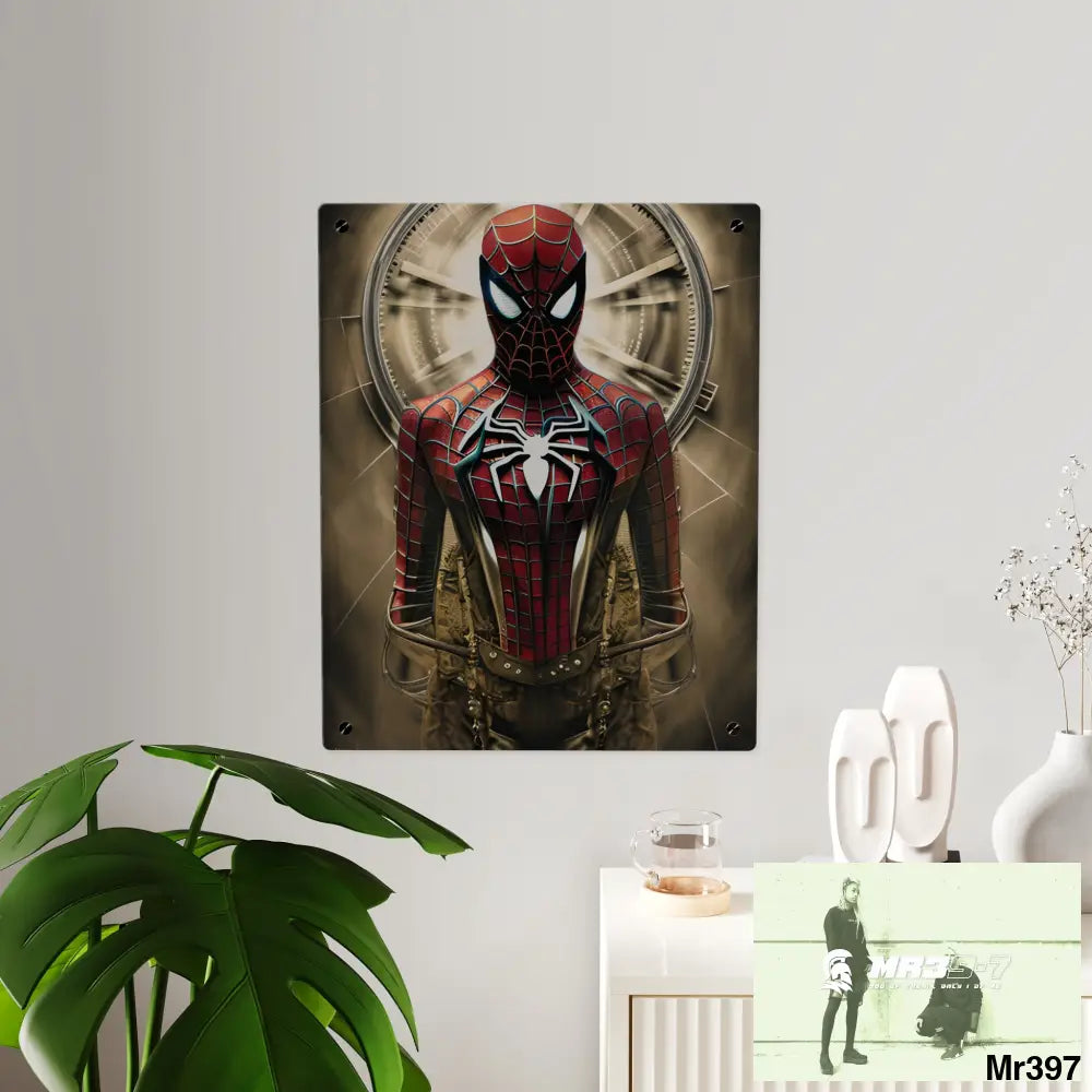Steampunk SpiderMan Graphic Wall Art Panels 16″ x 20″ (Vertical) / 0.25’’ Home Decor