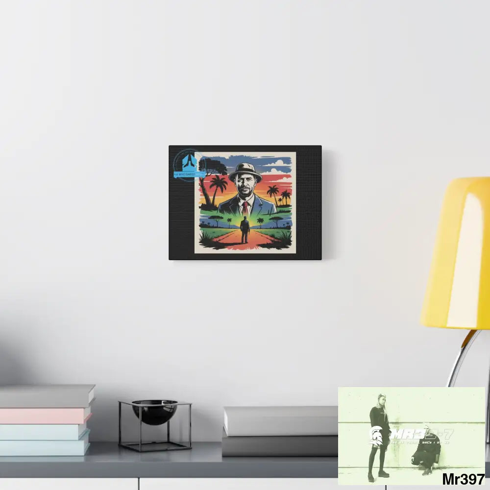 Stylish Stretched Canvas Art Print A1 WDW Banksy stye Kenya 2015 trip no 3 Retro Home Decor Tropical Vibes Wall Art