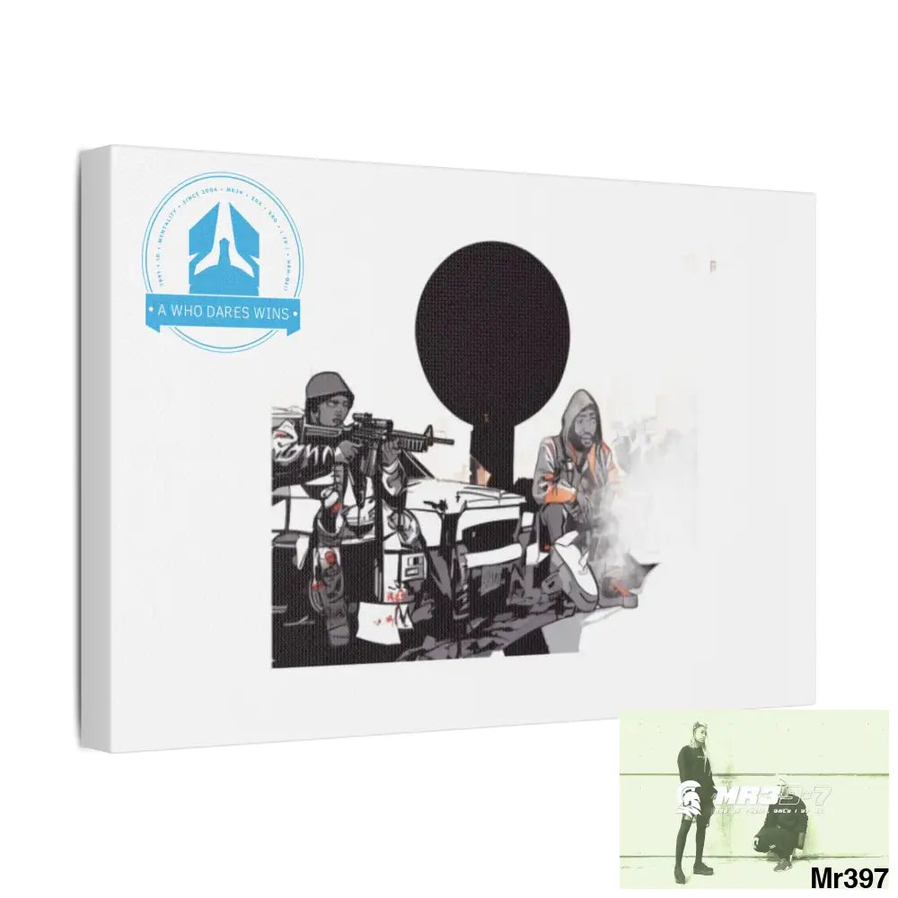 Stylish Stretched Canvas Art Print A1 WDW Banksy stye Kenya 2015 trip no 31 Retro Home Decor Tropical Vibes Wall Art