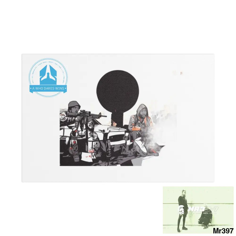 Stylish Stretched Canvas Art Print A1 WDW Banksy stye Kenya 2015 trip no 31 Retro Home Decor Tropical Vibes Wall Art