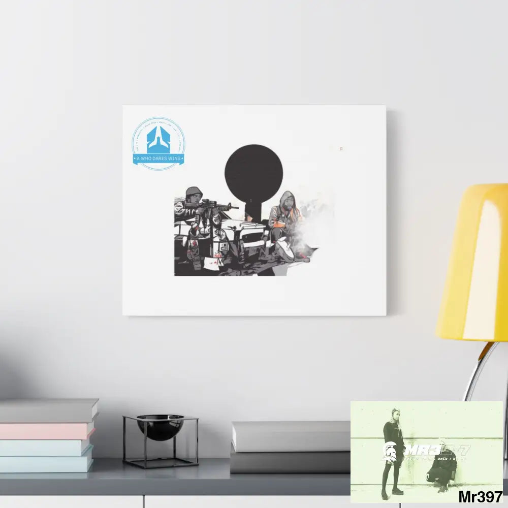 Stylish Stretched Canvas Art Print A1 WDW Banksy stye Kenya 2015 trip no 31 Retro Home Decor Tropical Vibes Wall Art