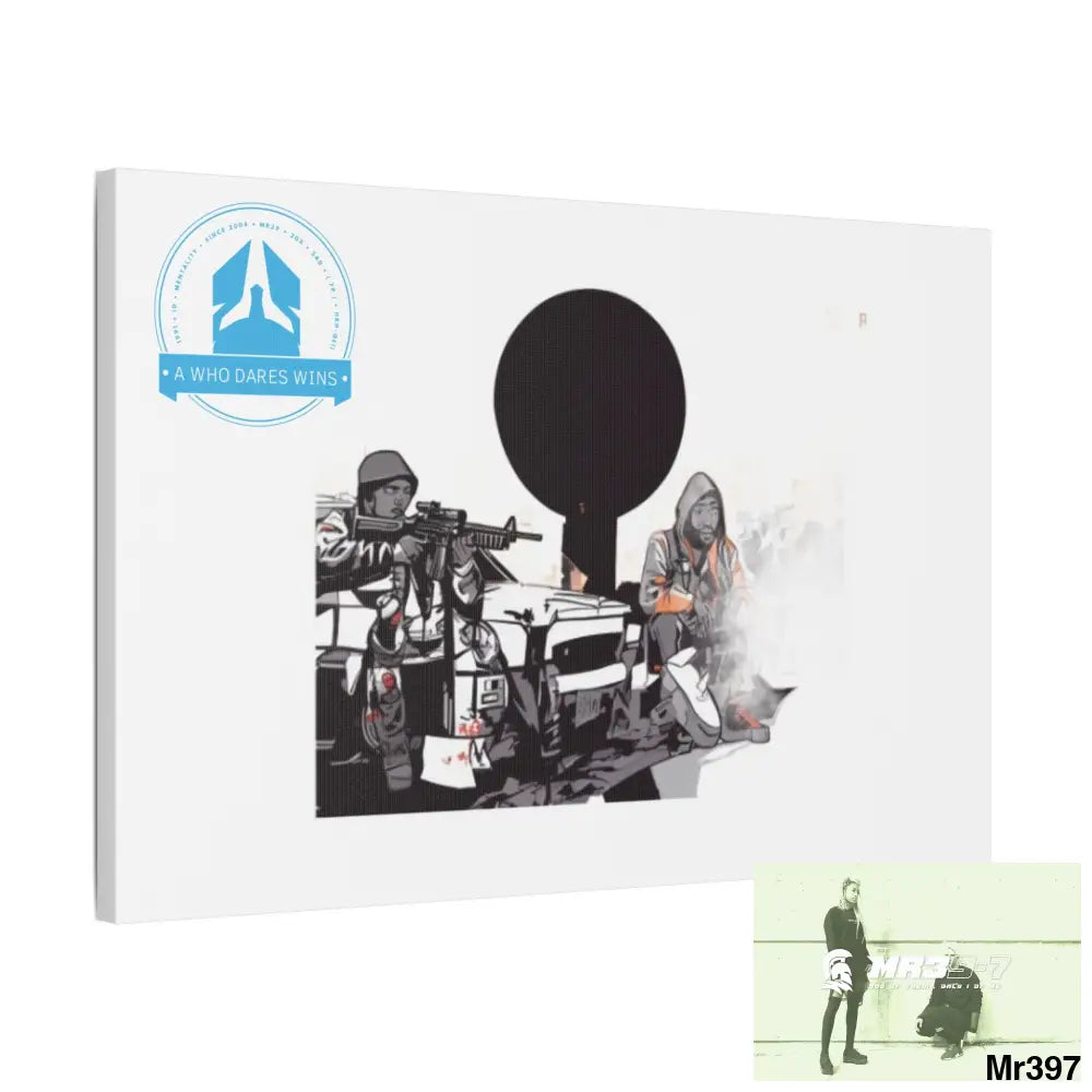 Stylish Stretched Canvas Art Print A1 WDW Banksy stye Kenya 2015 trip no 31 Retro Home Decor Tropical Vibes Wall Art