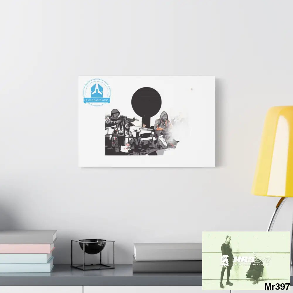 Stylish Stretched Canvas Art Print A1 WDW Banksy stye Kenya 2015 trip no 31 Retro Home Decor Tropical Vibes Wall Art