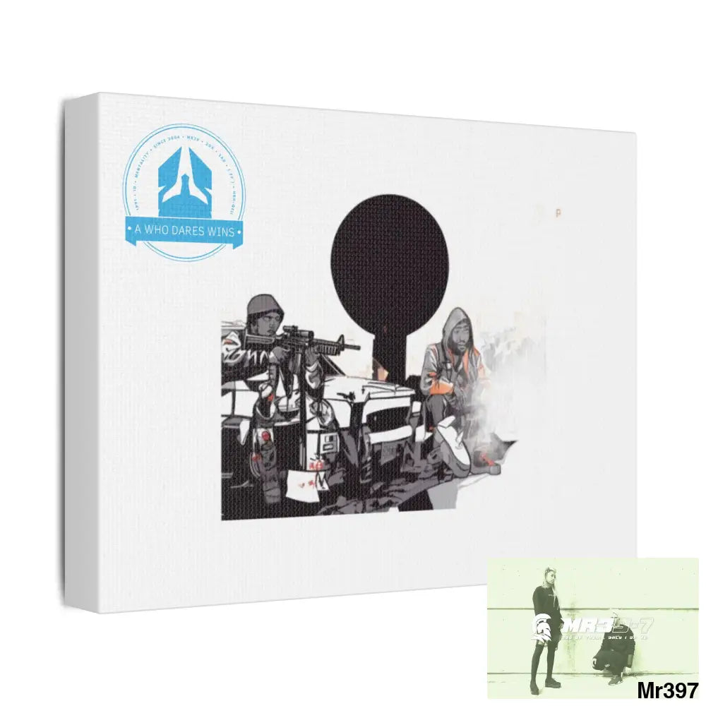 Stylish Stretched Canvas Art Print A1 WDW Banksy stye Kenya 2015 trip no 31 Retro Home Decor Tropical Vibes Wall Art