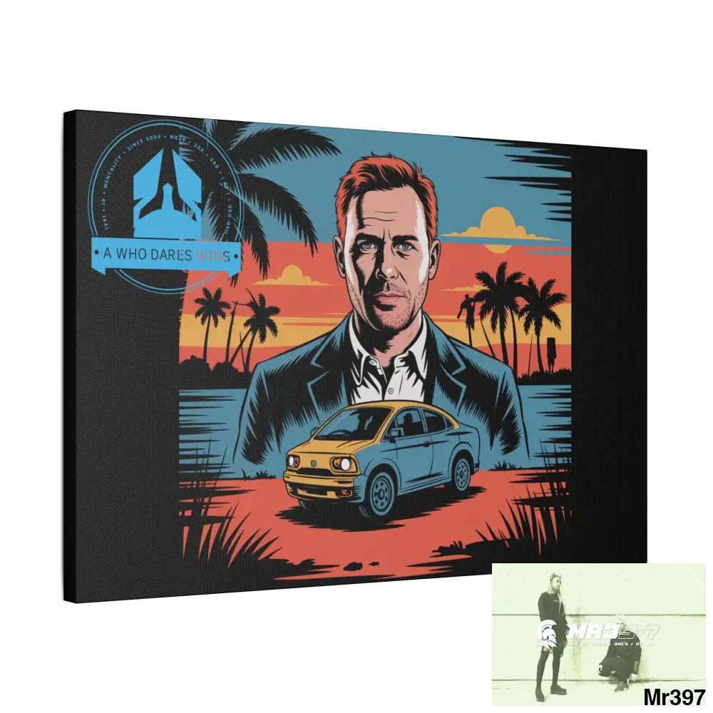 Stylish Stretched Canvas Art Print A1 WDW Banksy stye Kenya 2015 trip no 4 Retro Home Decor Tropical Vibes Wall Art