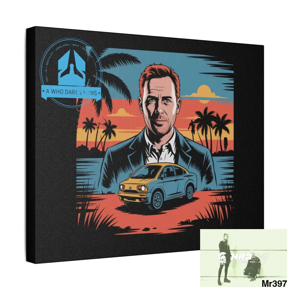 Stylish Stretched Canvas Art Print A1 WDW Banksy stye Kenya 2015 trip no 4 Retro Home Decor Tropical Vibes Wall Art