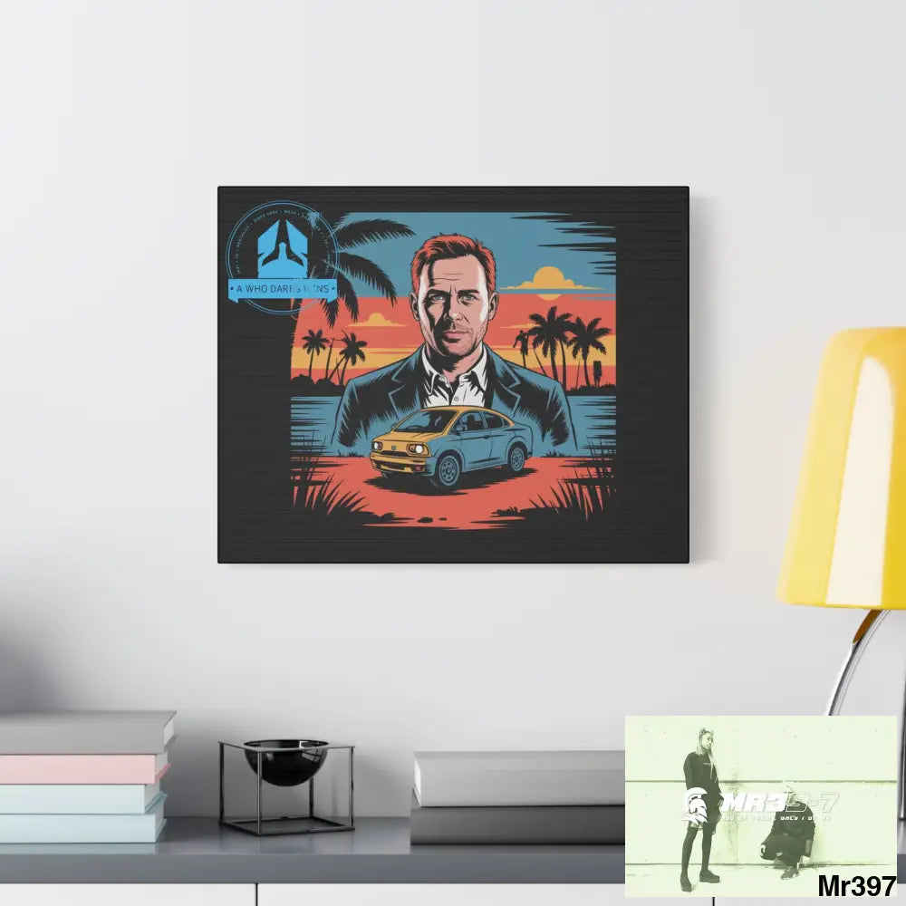 Stylish Stretched Canvas Art Print A1 WDW Banksy stye Kenya 2015 trip no 4 Retro Home Decor Tropical Vibes Wall Art