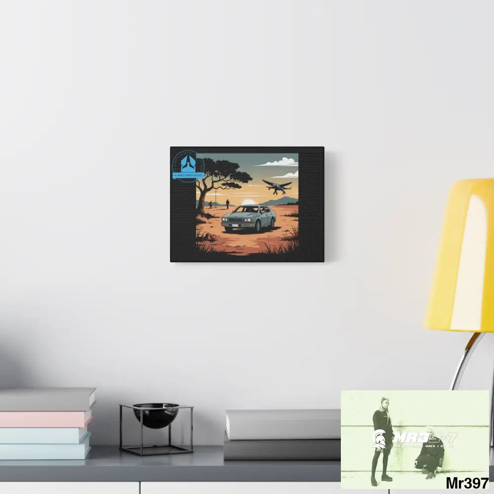 Stylish Stretched Canvas Art Print A1 WDW Banksy stye Kenya 2015 trip no 5 Retro Home Decor Tropical Vibes Wall Art