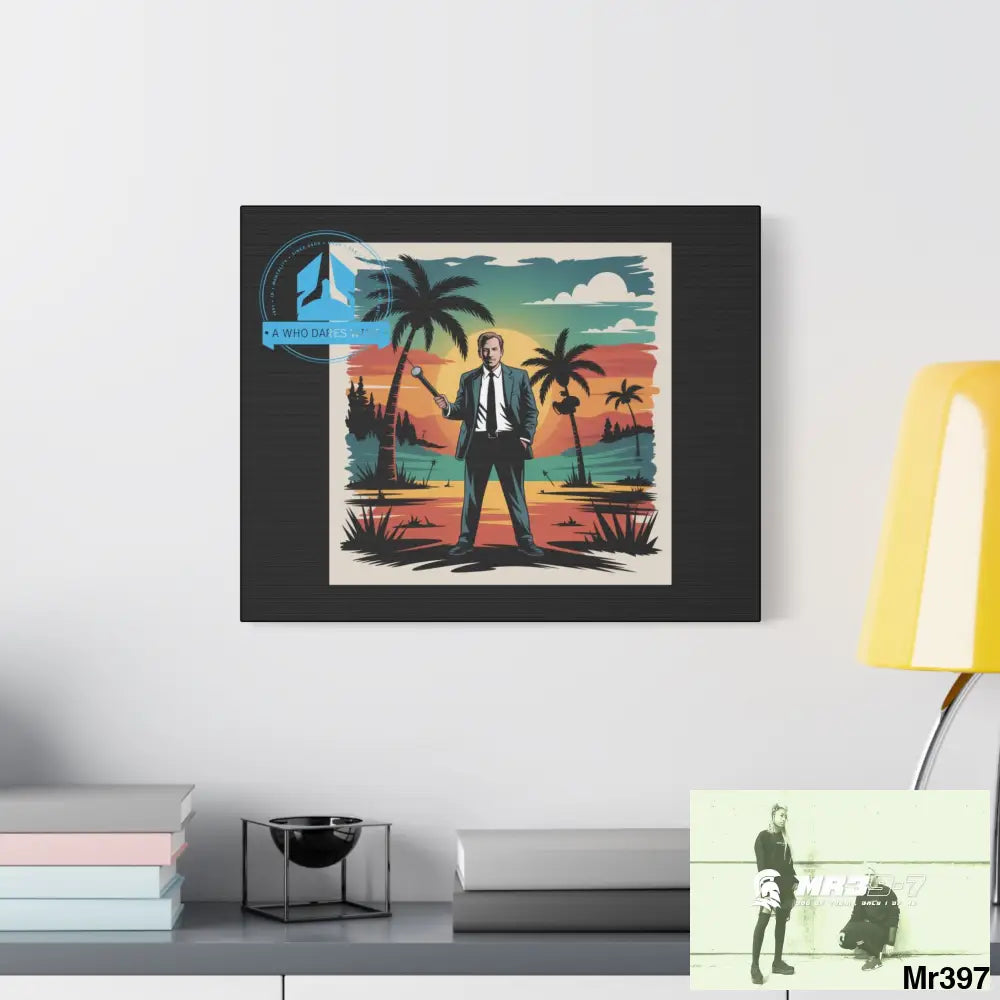 Stylish Stretched Canvas Art Print A1 WDW Banksy stye Kenya 2015 trip no 7 Retro Home Decor Tropical Vibes Wall Art