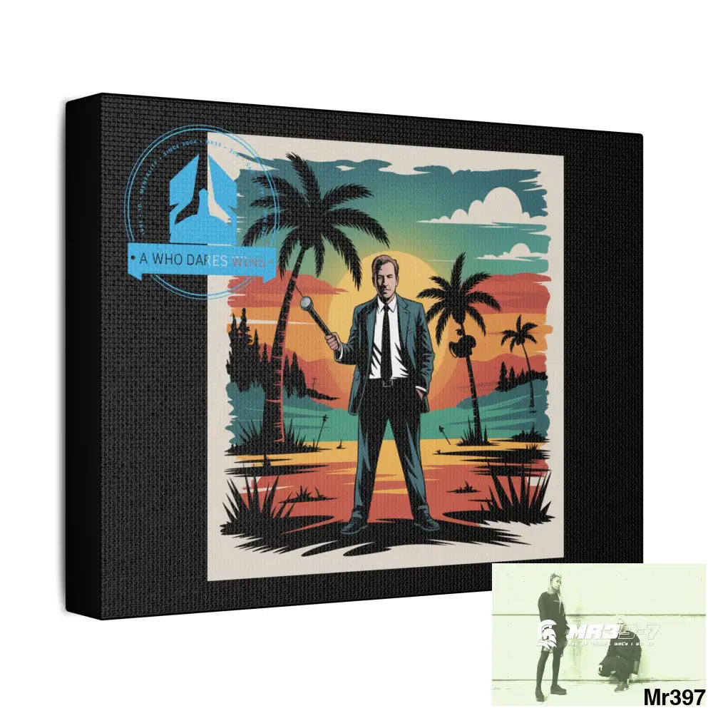 Stylish Stretched Canvas Art Print A1 WDW Banksy stye Kenya 2015 trip no 7 Retro Home Decor Tropical Vibes Wall Art