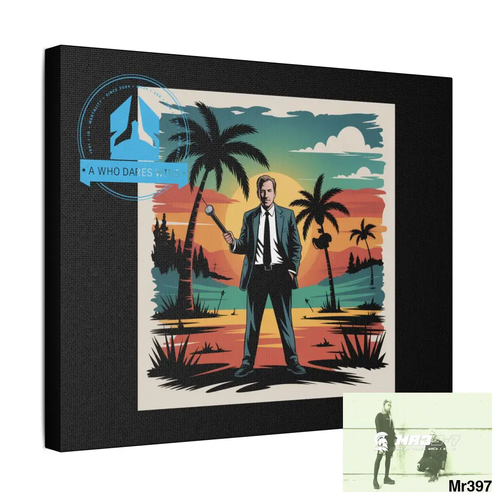 Stylish Stretched Canvas Art Print A1 WDW Banksy stye Kenya 2015 trip no 7 Retro Home Decor Tropical Vibes Wall Art