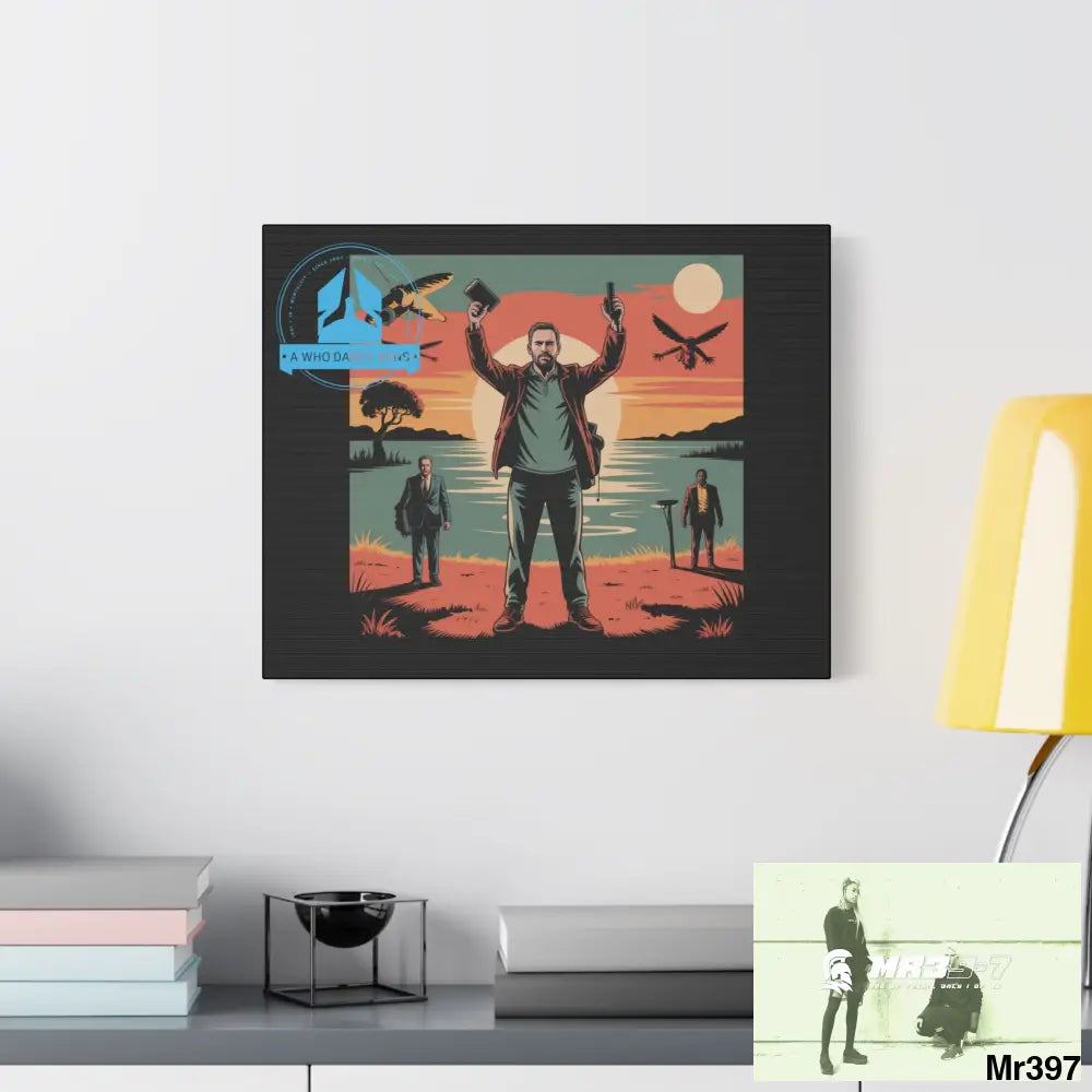 Stylish Stretched Canvas Art Print A1 WDW Banksy stye Kenya 2015 trip no 8 Retro Home Decor Tropical Vibes Wall Art