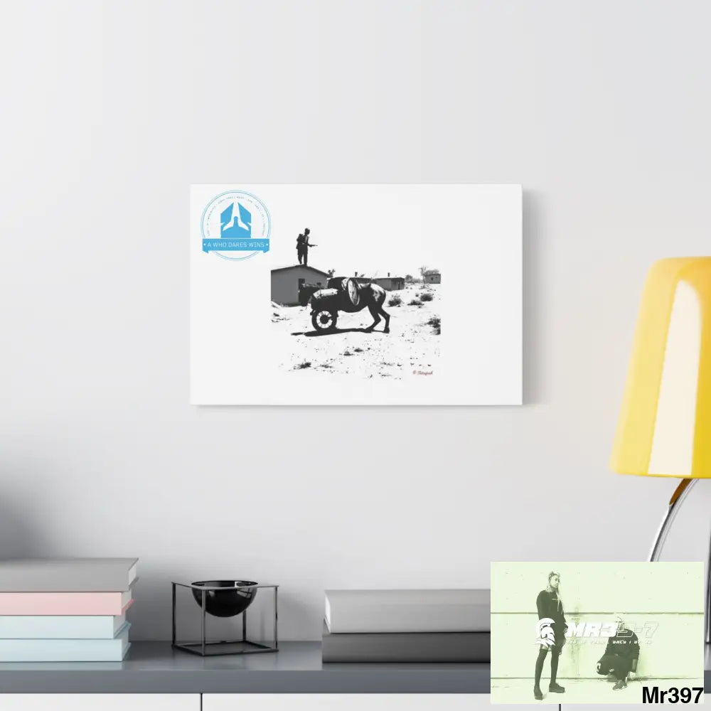 Stylish Stretched Canvas Art Print A1 WDW Banksy stye Kenya 2015 trip no 9 Retro Home Decor Tropical Vibes Wall Art