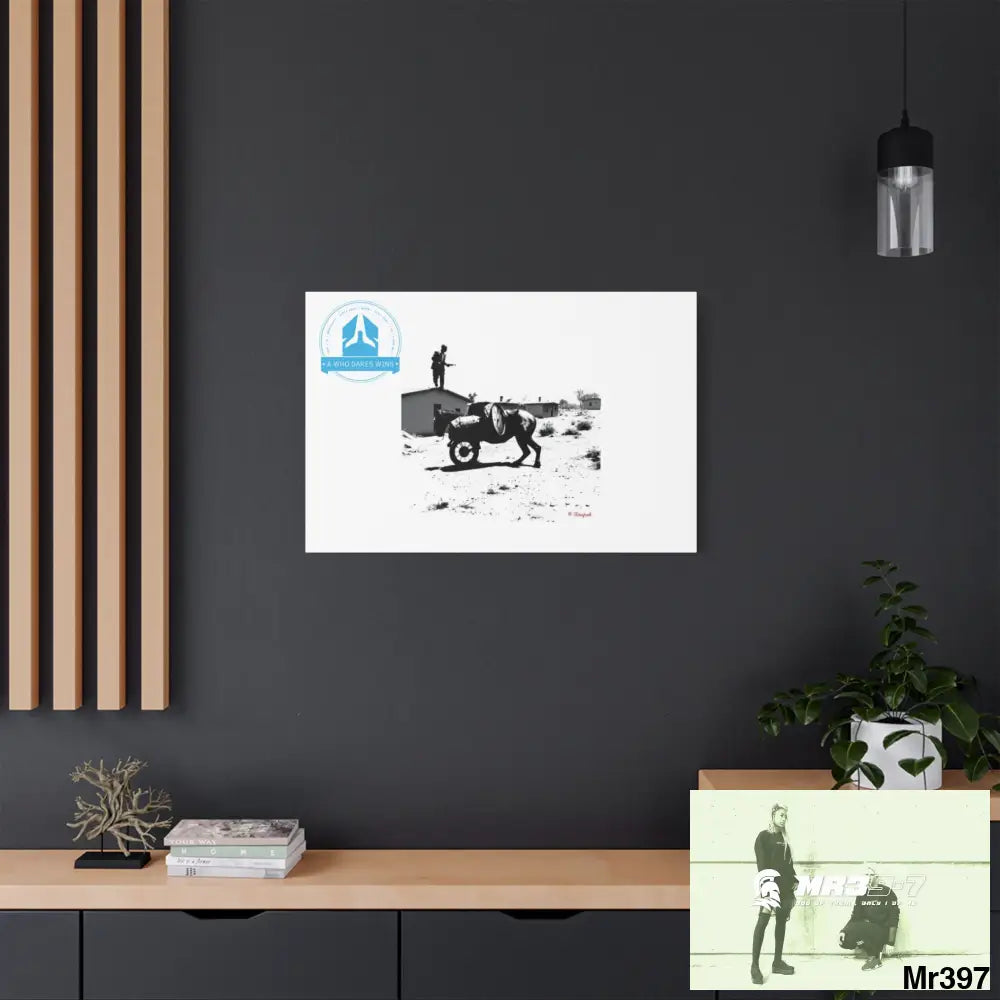 Stylish Stretched Canvas Art Print A1 WDW Banksy stye Kenya 2015 trip no 9 Retro Home Decor Tropical Vibes Wall Art