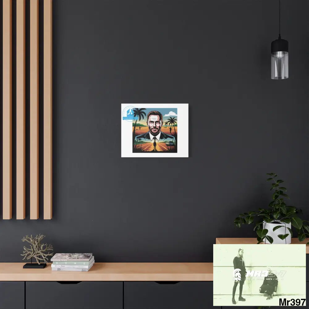 Stylish Stretched Canvas Art Print A1 WDW Banksy stye Kenya 2015 trip Retro Home Decor Tropical Vibes Wall Art Gift for