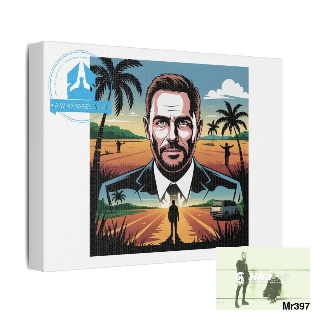 Stylish Stretched Canvas Art Print A1 WDW Banksy stye Kenya 2015 trip Retro Home Decor Tropical Vibes Wall Art Gift for