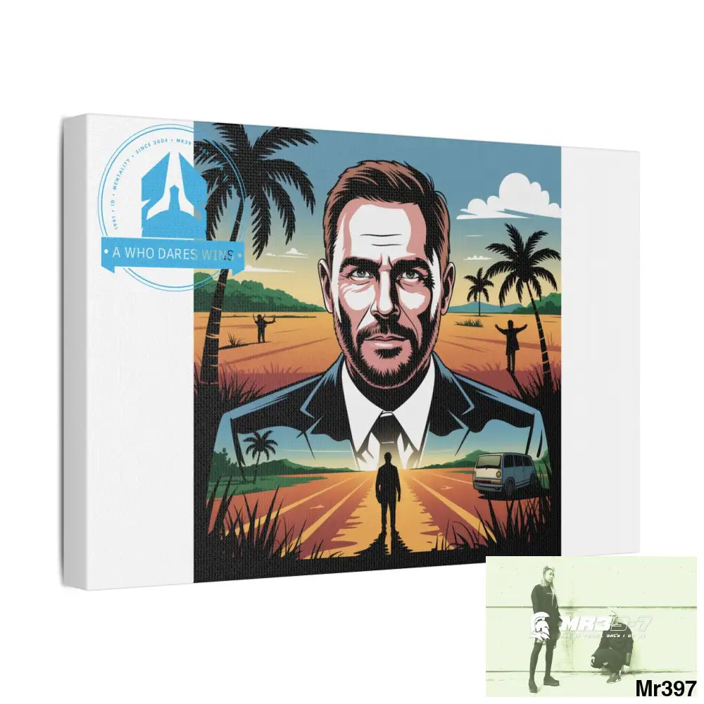 Stylish Stretched Canvas Art Print A1 WDW Banksy stye Kenya 2015 trip Retro Home Decor Tropical Vibes Wall Art Gift for