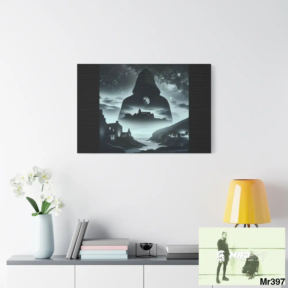 Stylish Stretched Canvas Art Print A1 WDW Banksy style Gwynedd 20x 12 Canvas