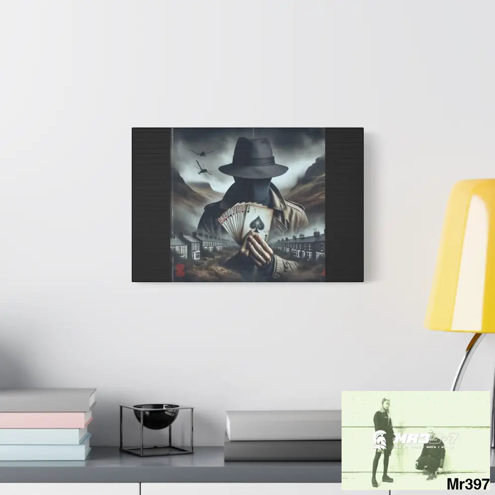 Stylish Stretched Canvas Art Print A1 WDW Banksy style Gwynedd 20x 12 no 2 Canvas