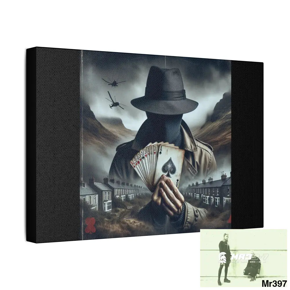 Stylish Stretched Canvas Art Print A1 WDW Banksy style Gwynedd 20x 12 no 2 Canvas