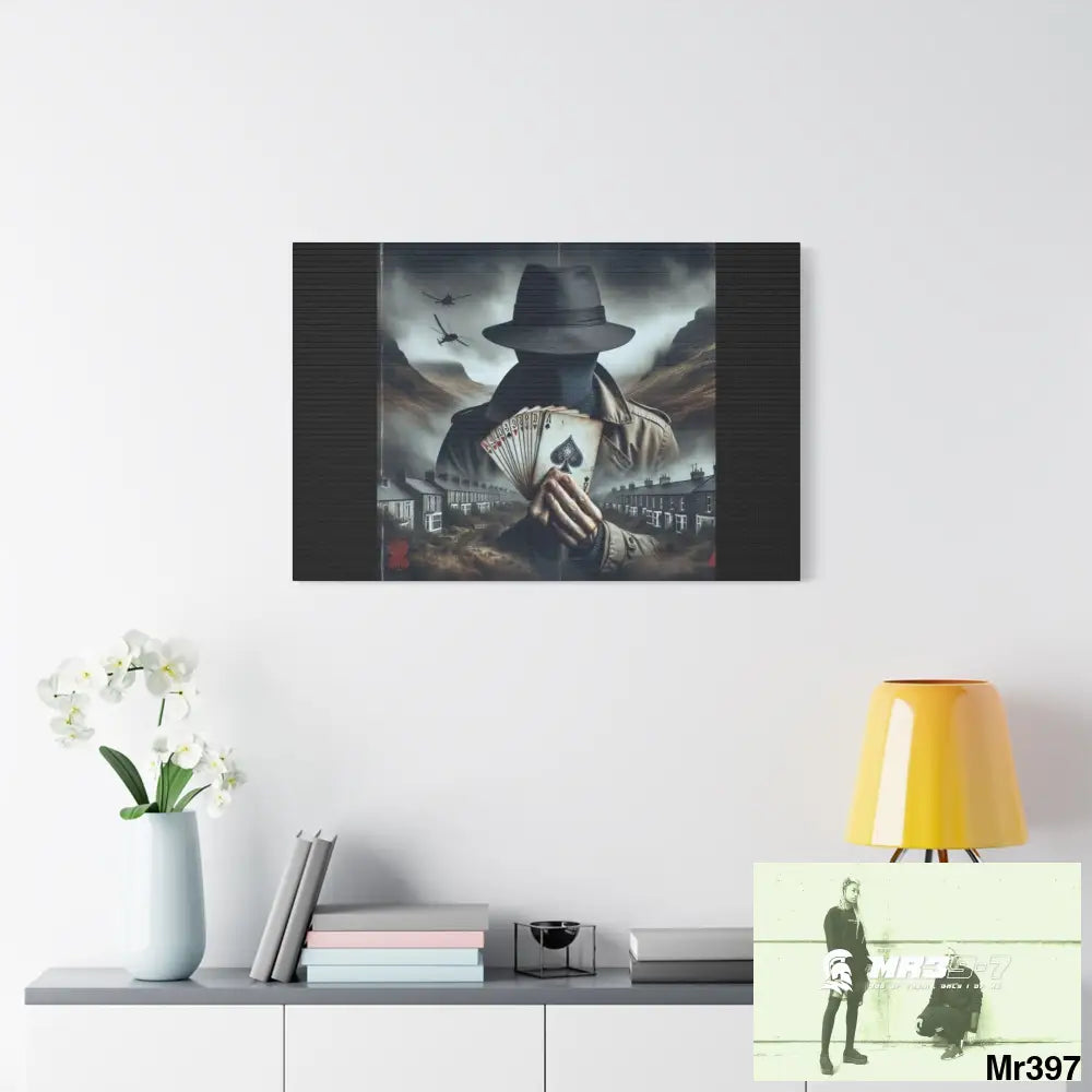 Stylish Stretched Canvas Art Print A1 WDW Banksy style Gwynedd 20x 12 no 2 Canvas